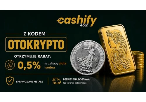 Cashify Gold – 0,5% rabatu na złoto i srebro