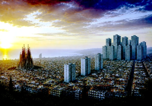 Szklane domy w Barcelonie