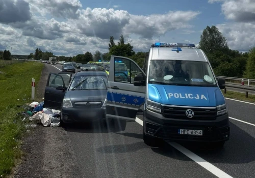 Zielona Góra. Po pościgu na S3 ranni policjanci leżą w szpitalu
