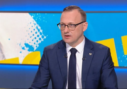 Rzecznik prezydenta Rafał Leśkiewicz w 