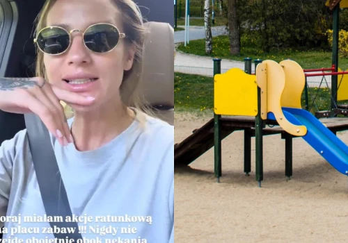 Gilon przerażona po wizycie na placu zabaw. Zwróciła się do rodziców