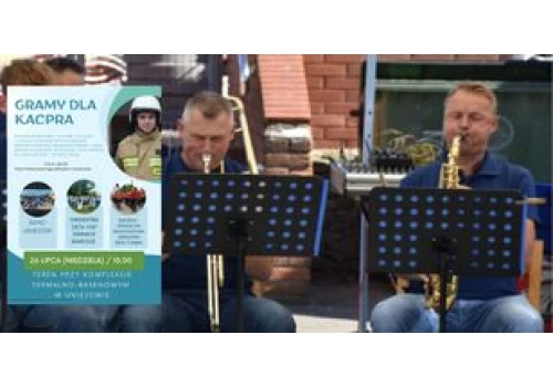 Koncert charytatywny "Gramy dla Kacpra" w Uniejowie