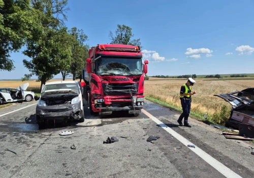 Wypadek na DK-46. Siedem osób poszkodowanych