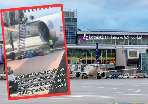 Film z lotniska w Warszawie podbija internet. Bagaże przyciągnęły całą uwagę