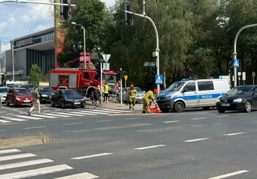 Kolizja na skrzyżowaniu Partyzantów i Andersa. W zdarzeniu mógł brać udział radiowóz