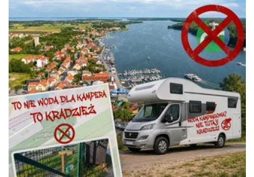 Kamperowicze przejęli kurort. Biorą wodę z cmentarza