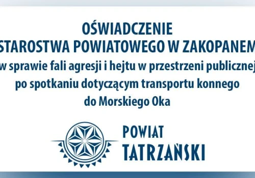 Pełne poparcie dla Starosty Tatrzańskiego!