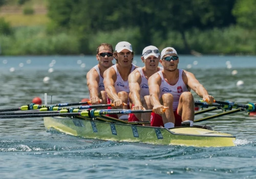 Wioślarstwo. Polska męska czwórka podwójna w finale A mistrzostw świata