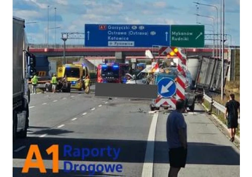 Tragedia na A1 pod Częstochową. Są ofiary śmiertelne, autostrada zablokowana