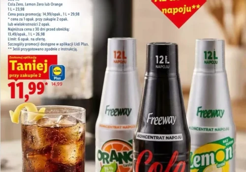Bez kaucji. Lidl wprowadza własne koncentraty napojowe
