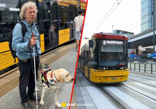 Niewidomy podróżny czekał na tramwaj. Po tym, co go spotkało, 