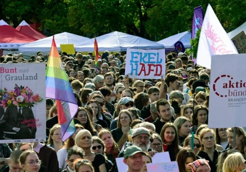 Protesty dzień przed wyborami w Niemczech. 