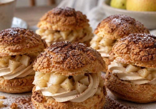 Choux au craquelin, czyli ptysie z kruszonką – w gruszkowo-kawowej wersji