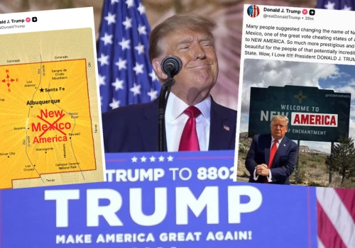 Trumpowi znowu nie podoba się mapa i chce zmienić nazwę stanu 
