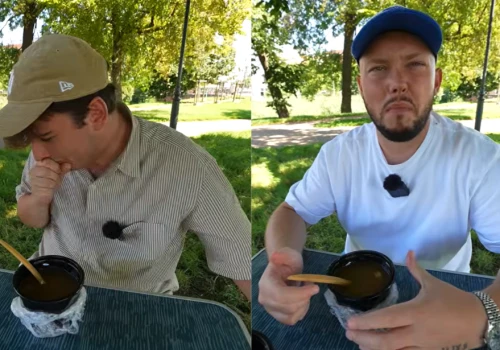 „Brakuje tu k*rwa larwy jakiejś” Książulo z ekipą nie dawali rady zjeść dań z gdańskiej restauracji