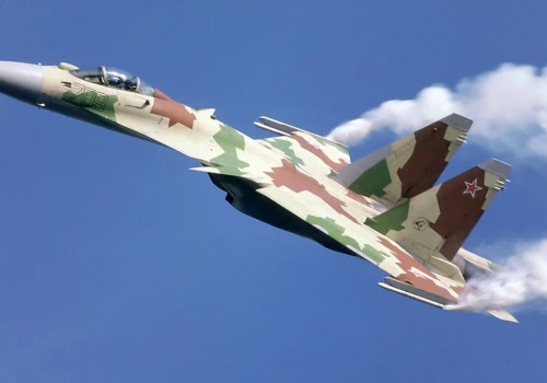 Myśliwce zderzyły się w powietrzu. Katastrofa lotnicza w Rosji