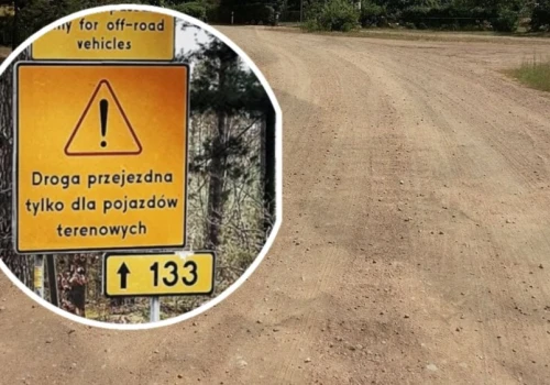 Droga wojewódzka tylko dla terenówek. Absurd na mapie Wielkopolski