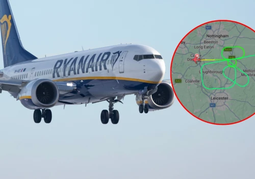 Ryanair krążył nad Anglią. Piloci nadali kod alarmowy 7700