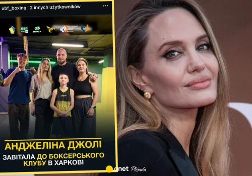 Angelina Jolie z 18-letnim synem w Ukrainie. 