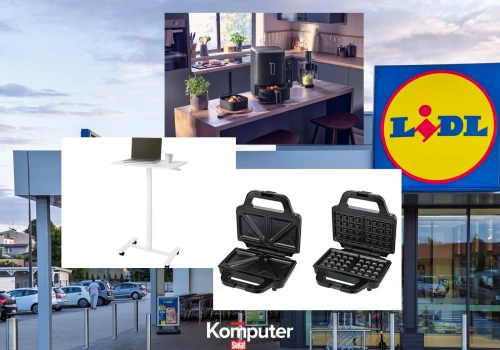 Piętrowy air fryer, powerbank i biurko z regulacją wysokości. Tanie gadżety z Lidla