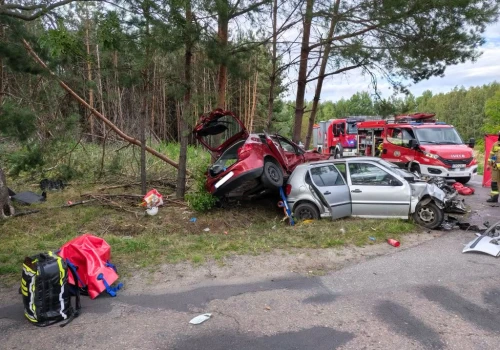 Wypadek w powiecie poddębickim. Nie żyje jedna osoba