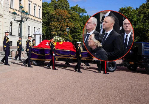 Karol Nawrocki na pogrzebie króla. Tak reprezentował Polskę