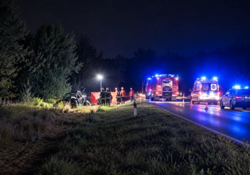 Nocna tragedia w Wielkopolsce. Nie żyje 18-latka. Pojazd wypadł z drogi