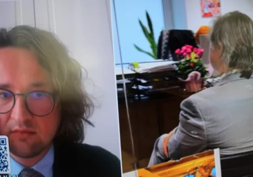 Uzurpator chciał siłą wejść do gabinetu rektora Akademii Wymiaru Sprawiedliwości
