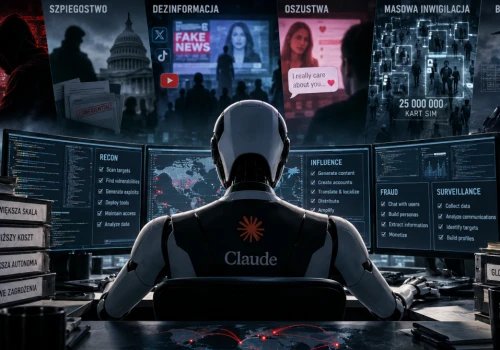 Raport Anthropic: AI coraz częściej prowadzi cyberataki, szpiegostwo i dezinformację