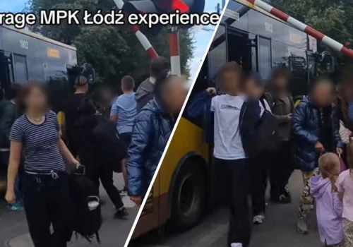 Łódź. Autobus miejski zatrzymał się na przejedzie kolejowym, kolejna niebezpieczna sytuacja