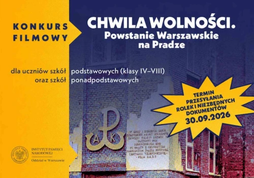 „Chwila wolności”. Konkurs filmowy IPN dla uczniów z Mazowsza