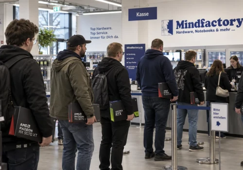 Radeon RX 9070 XT miażdży GeForce'y w Mindfactory.