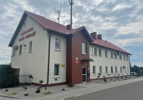 Pożar w Komendzie Powiatowej PSP w Radziejowie. Poważne straty