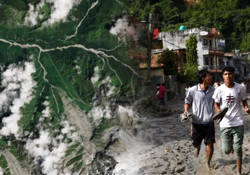 Jak lodowiec zmienia się w pędzącą ścianę błota? Widzieliśmy to w Nepalu