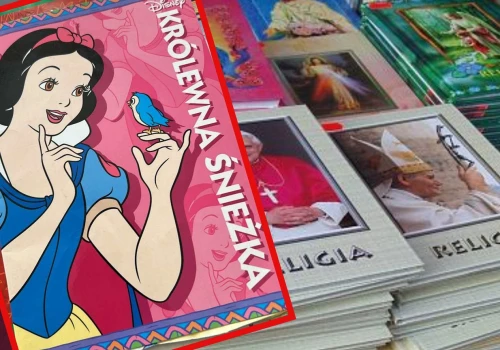 Katechetce nie spodobał się zeszyt do religii. 