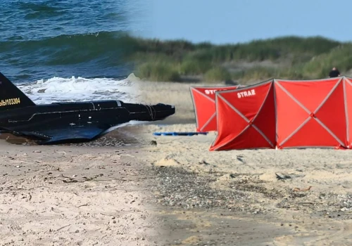 Dron na plaży w Rusinowie. Nowy komunikat wojska