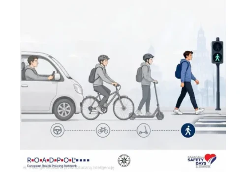 Rusza europejska akcja ROADPOL Safety Days. Prędkość i piesi pod szczególnym nadzorem