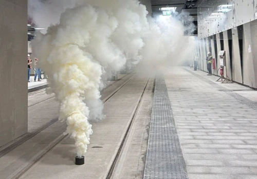 Strażacy sprawdzili nowy tunel tramwajowy w Krakowie