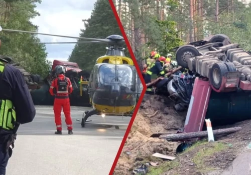 Tragiczny wypadek na trasie Przechlewo–Koczała. Nie żyją dwie osoby