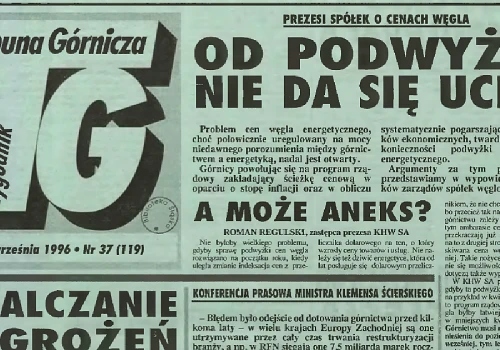 Błędem było odejście od dotowania górnictwa