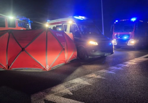 Tragedia na drodze krajowej nr 25 niedaleko Ślesina. Zginął 47-letni pieszy