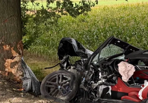 BMW wjechało w drzewo