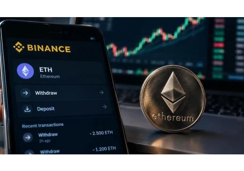 Ethereum masowo znika z Binance