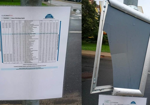 Rozkłady jazdy darmowej komunikacji nieczytelne i zniszczone