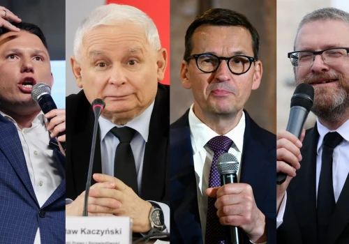 Sondaż: PiS i Konfederacja tracą, Braun rośnie, a Morawiecki balansuje nad progiem