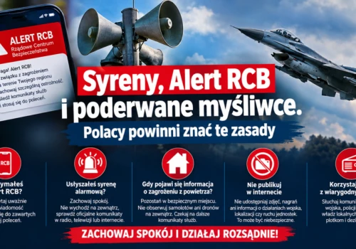 Usłyszysz syrenę albo dostaniesz Alert RCB? Tego nie rób. Ważne zasady dla Polaków