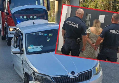 Pijana i z zakazem taranowała auta na S17. Policję przywitała uśmiechem