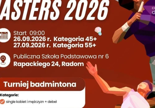 Badminton to twoja pasja?! Zgłoś się i zagraj w Pucharze Masters 2026