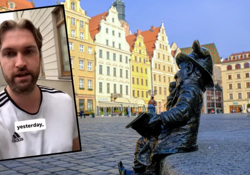 Holender zwiedził trzy polskie miasta. 