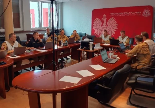 Ćwiczenia sztabowe kaliskich strażaków